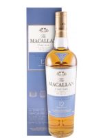 Macallan Fine Oak Triple Cask 12 anos (rótulo azul e branco)