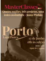Bilhete MasterClasses GN: Quatro regiões, três projetos, uma única assinatura - Joana Pinhão