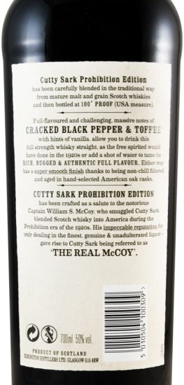 Cutty Sark Prohibition