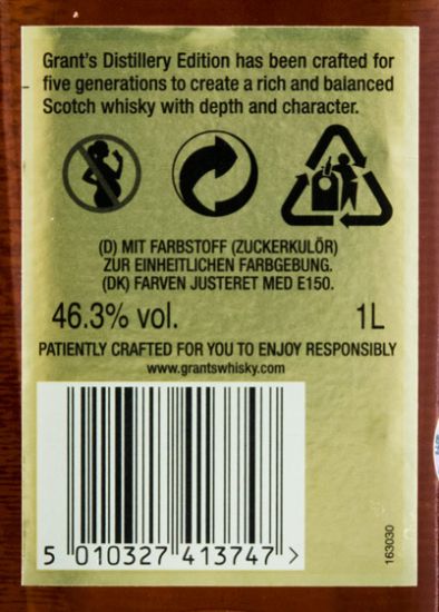 Grant's Distillery Edition 1L