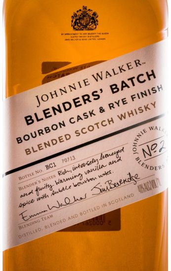 Johnnie Walker Bourbon Cask & Rye Finish Blender's Batch 1L