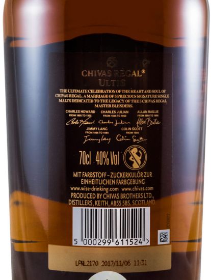 Chivas Regal Ultis Cecile Cazanova Edição Limitada