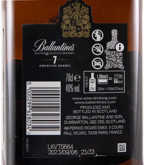 Ballantine's American Barrel 7 anos