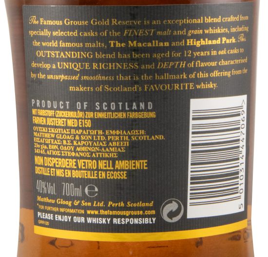 Famous Grouse Gold Reserve 12 anos