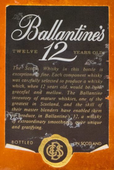 Ballantine's 12 anos (garrafa antiga)