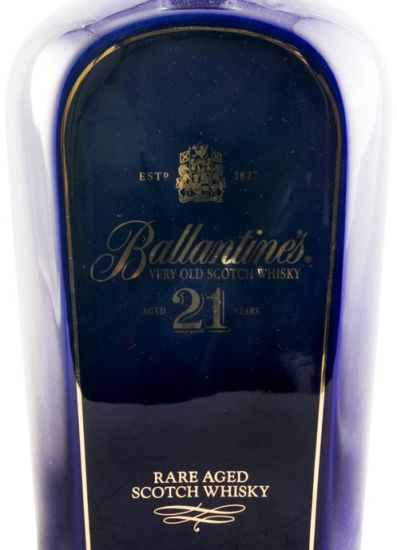 Ballantine's 21 years (blue ceramic bottle)