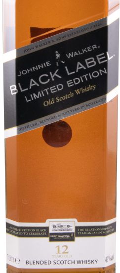 Johnnie Walker Black Label Vodafone McLaren Mercedes Edição Limitada 12 anos 1L