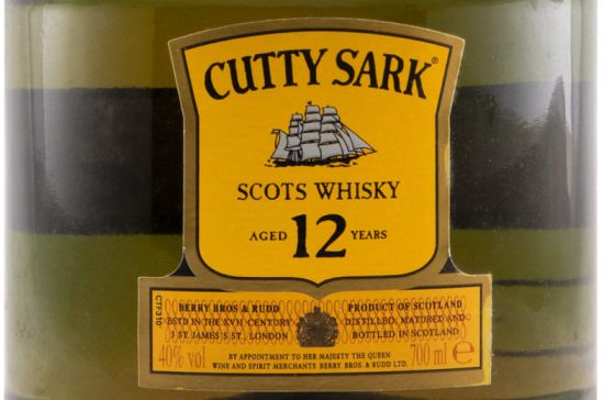 Cutty Sark 12 anos (garrafa antiga)