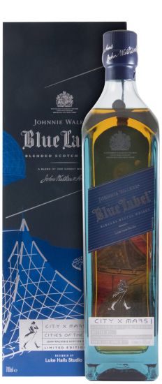 Johnnie Walker Blue Label City X Mars 2220 Cities of the Future Edição Limitada