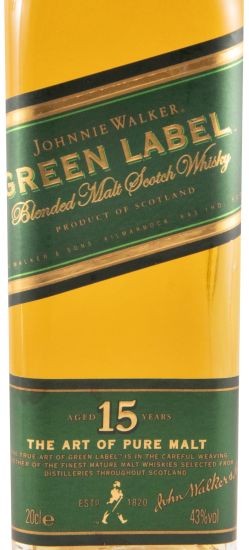 Johnnie Walker Green Label 15 anos 20cl