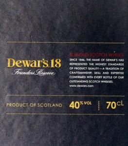 Dewars 18 anos