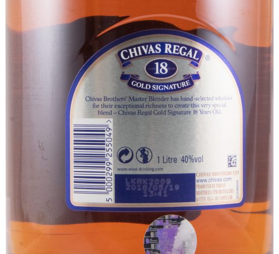 Chivas Regal Gold Signature 18 anos 1L