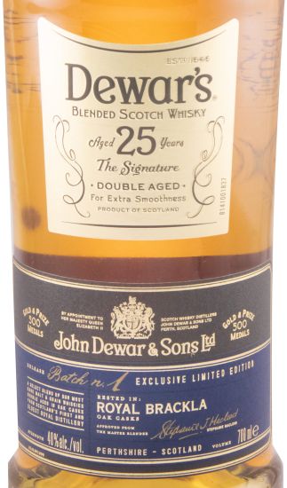 Dewar's Royal Brackla Edição Limitada 25 anos