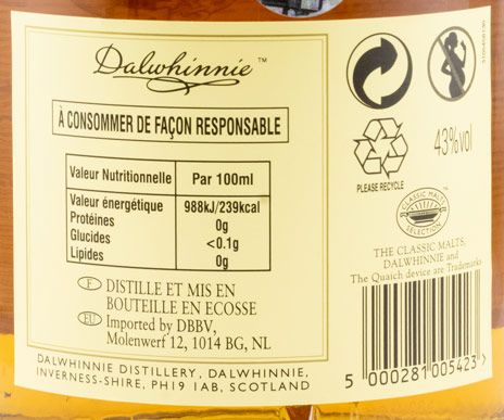 Dalwhinnie 15 anos