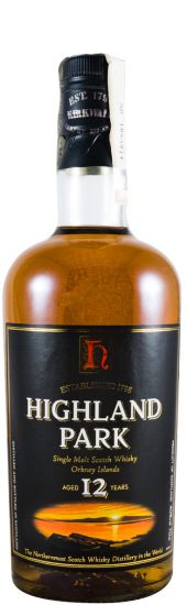 Highland Park 12 anos (rótulo de papel)