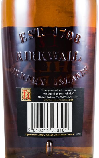 Highland Park 12 anos (rótulo de papel)