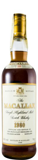 1980 Macallan 18 anos Sherry Cask
