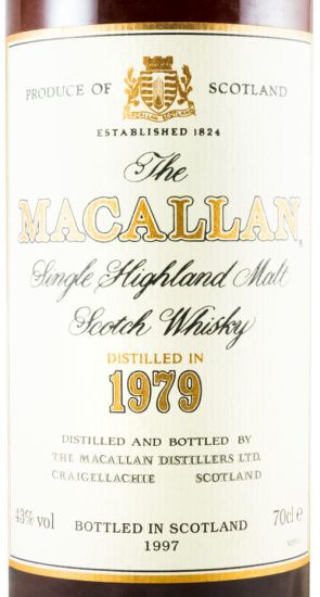 1979 Macallan 18 anos Sherry Cask (engarrafado em 1997)