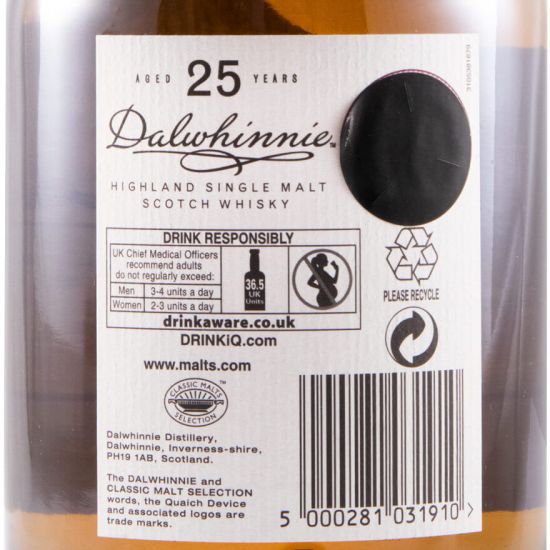 Dalwhinnie Natural Cask Strength 25 years
