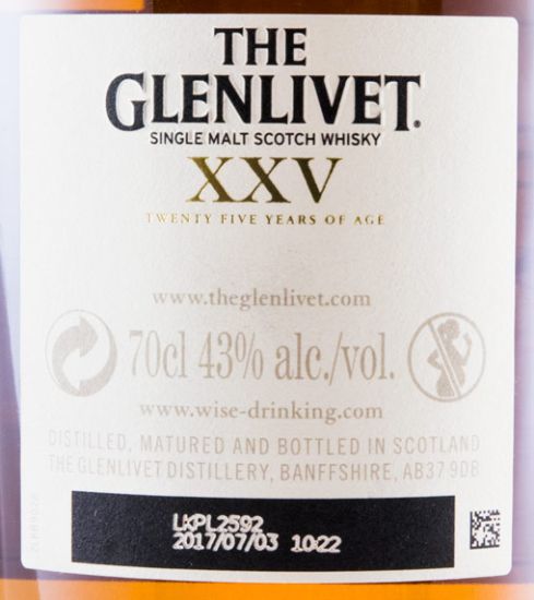 Glenlivet 25 anos