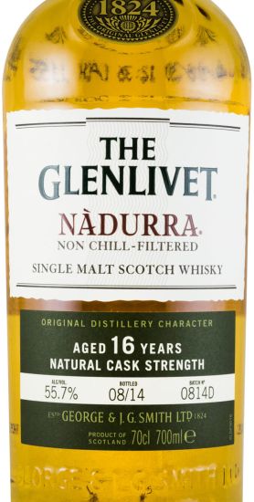 Glenlivet Nadurra Natural Cask Strength 16 anos