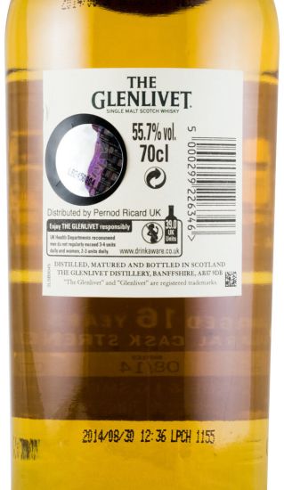 Glenlivet Nadurra Natural Cask Strength 16 anos