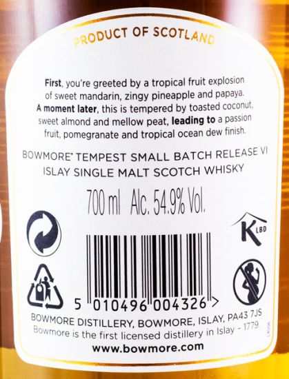 Bowmore 10 years Tempest Batch No6