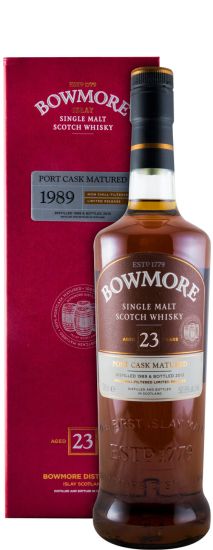 1989 Bowmore Port Cask Matured 23 anos