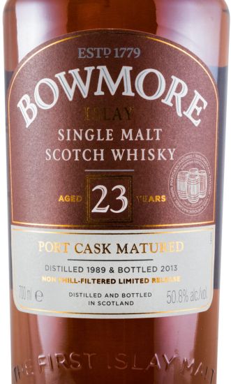 1989 Bowmore Port Cask Matured 23 anos