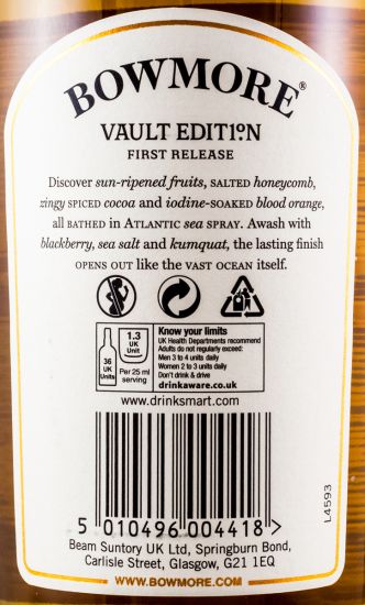 Bowmore Vault First Release