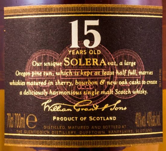 Glenfiddich Single Malt 15 years