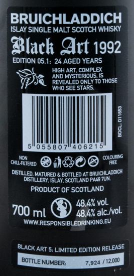1992 Bruichladdich Black Art Edition 05.1 24 years