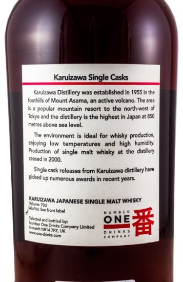 1981 Karuizawa Single Cask N.º 8309