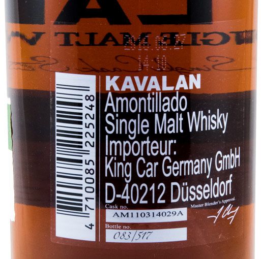 Kavalan Solist Amontillado Single Cask Strength