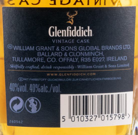 Glenfiddich Vintage Cask Collection