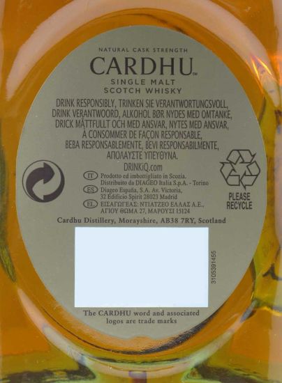 Cardhu 21 anos Limited Edition
