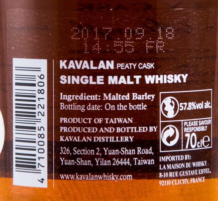 Kavalan Selection Peaty Cask Cask Strength