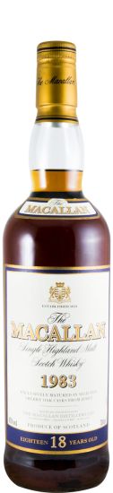 1983 Macallan Sherry Cask 18 anos