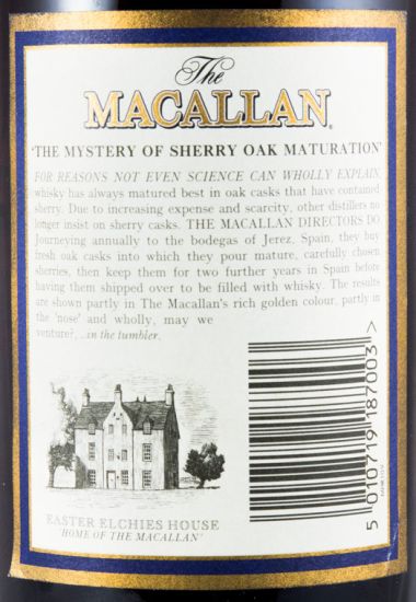 1983 Macallan Sherry Cask 18 anos