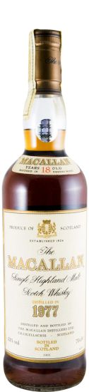 1977 Macallan 18 anos Sherry Cask (engarrafado em 1995)