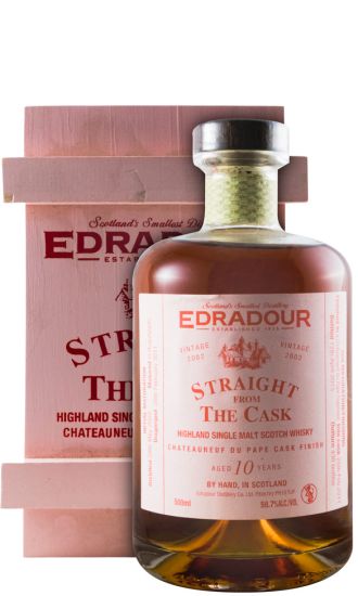2002 Edradour Châteauneuf-du-Pape Cask Finish 10 anos 50cl