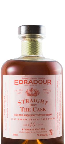 2002 Edradour Châteauneuf-du-Pape Cask Finish 10 anos 50cl