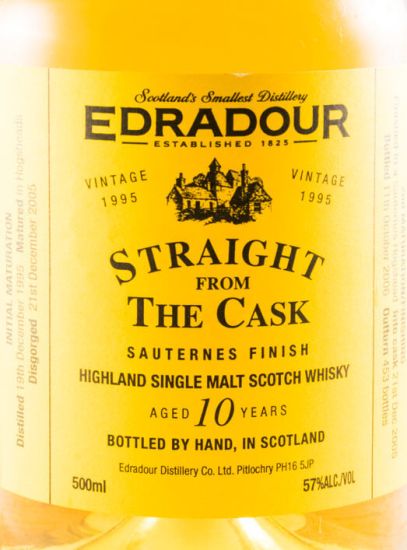 1995 Edradour 10 years Straight From The Cask 50cl