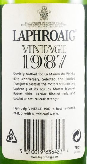 1987 Laphroaig Vintage