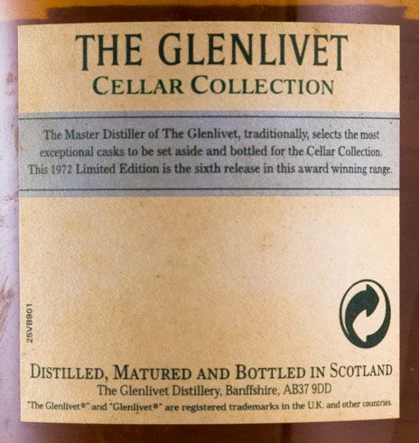 1972 Glenlivet Cellar Collection
