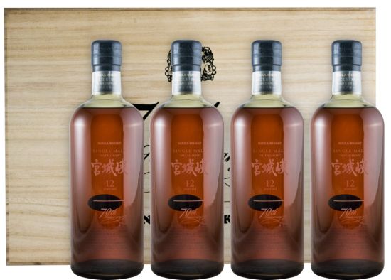 Nikka Miyagikyo 70th Anniversary 12 anos (4x70cl)