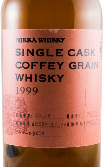 1999 Nikka Coffey Grain Cask N.º 209719 Batch 18