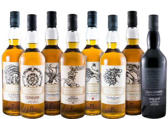 Conjunto Whiskies Game of Thrones 8x75cl