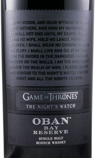 Oban Bay Reserve The Night's Watch Game of Thrones