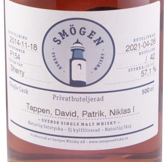 2014 Smögen Sherry 7 anos (garrafa n.º42 - P154) 50cl